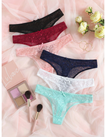 Set de tangas 6 piezas