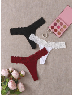 Set de tangas 3 piezas