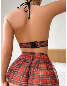 Set de lencería de cuadros 2