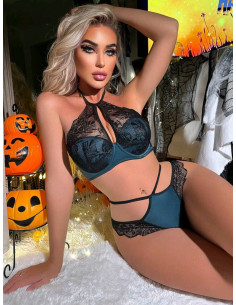 Set de lencería con encaje