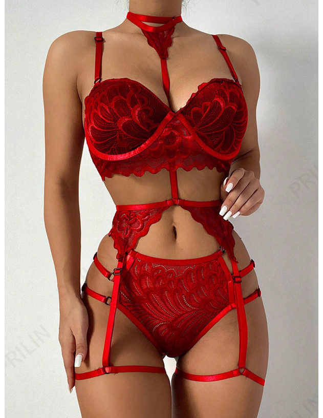 Nuevo Atractivo Lencería De Encaje Tentación De Cuerpo Entero Transparente Para Mujeres Con Cuello Halter Nuevo Atractivo Lencería De Encaje Tentación De Cuerpo Entero Transparente Para Mujeres Con Cuello Halter