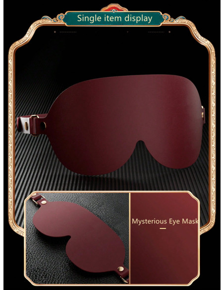 Conjunto Bdsm De 12 Piezas De Juguetes Sexuales De PU Rojo Divertidos Suministros Sm Para Parejas, Ataduras Y Clips Para El