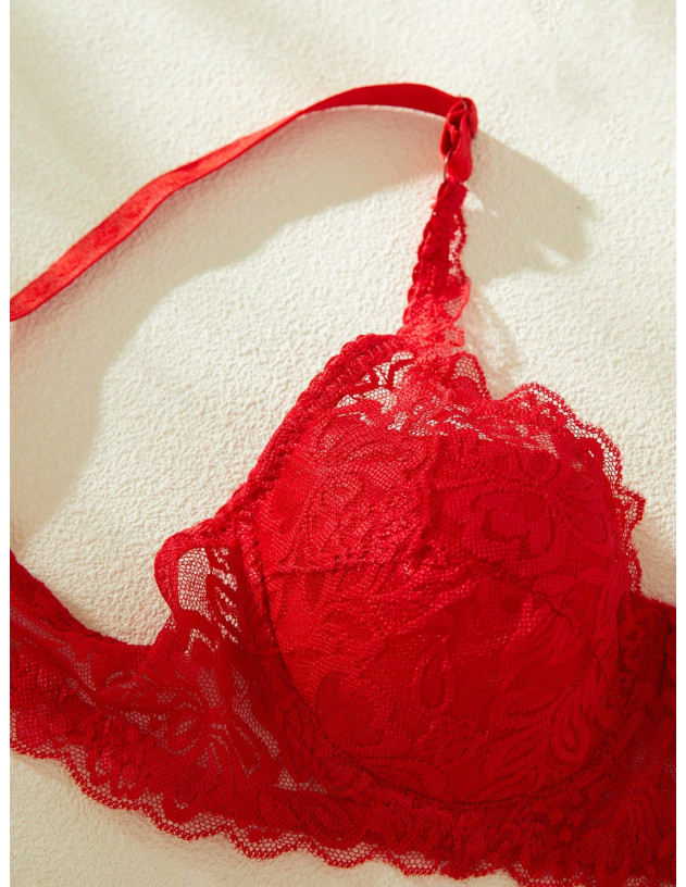 Paquete De 2 Sostenes De Encaje Floral Con Aros Paquete De 2 Sostenes De Encaje Floral Con Aros