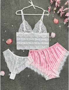 3 piezas conjunto de encaje... 2