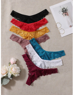 7 Piezas de Tanga de Encaje 2