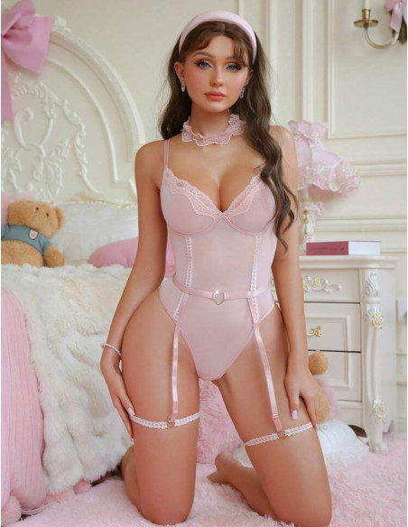 Body con liguero 4 piezas