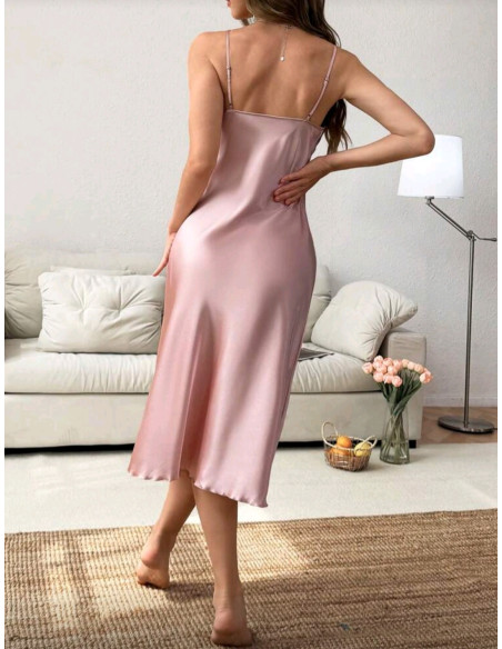 Bata de satén 3 piezas