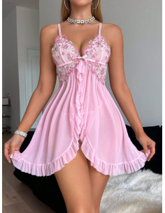 Babydolls con bordado floral