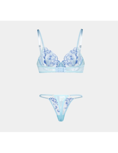 Liguero bordado floral