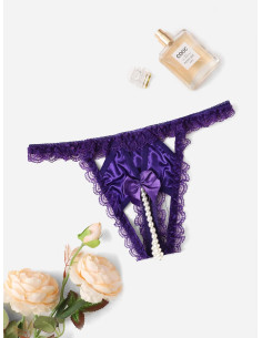 Tangas de encaje con perlas... 2