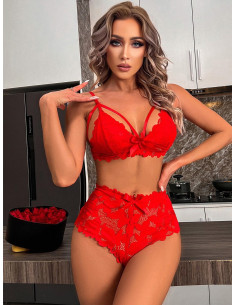 Set de lencería de encaje...