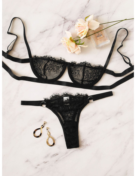 Lencería de encaje Floral