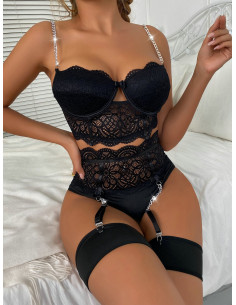 Set encaje con ligas